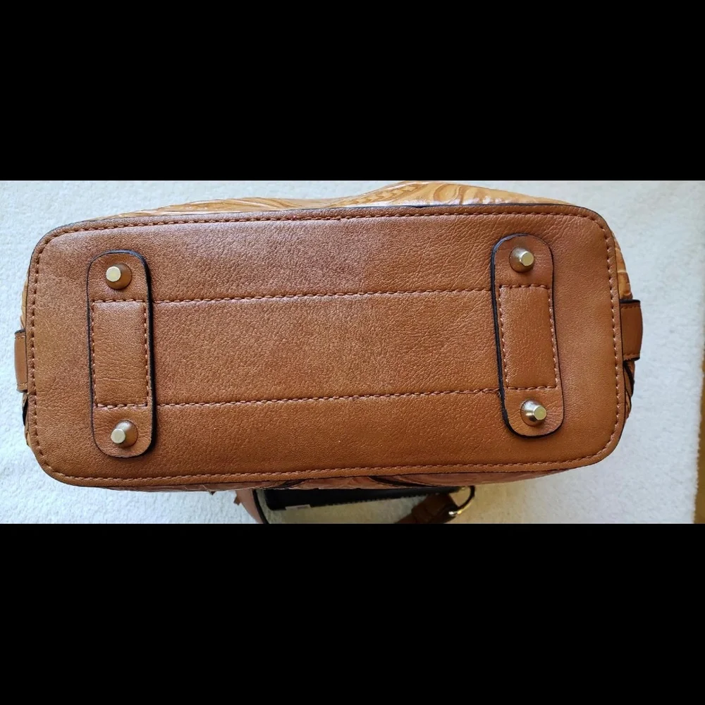 MC Brown Embossed Purse - Picture 10 of 15